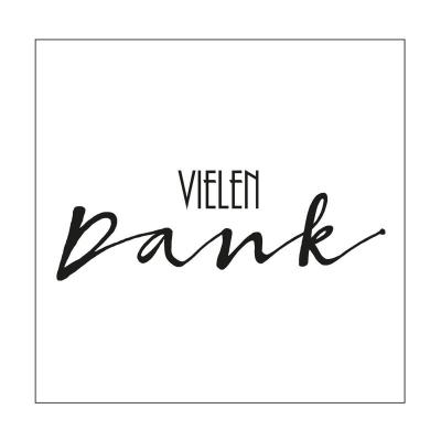 Vaessen Creative Mundart Embossingfolder - Vielen Dank